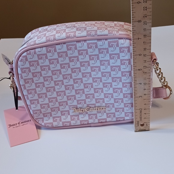 Juicy Couture crossbody pink Bag| Geo pink Diamond over the shoulder bags NWT - Picture 9 of 14